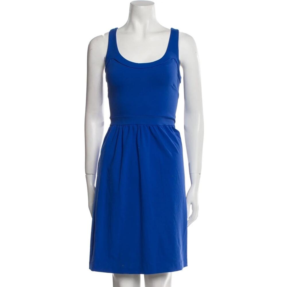 Cynthia Rowley blue sleeveless sheath mini dress size medium M
 b56